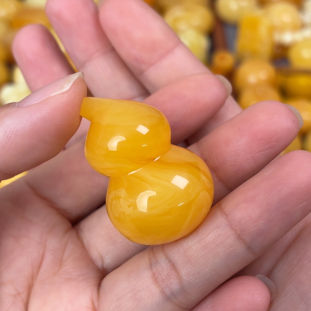 橘***子蜜蜡未镶嵌吊坠(不含链)葫芦