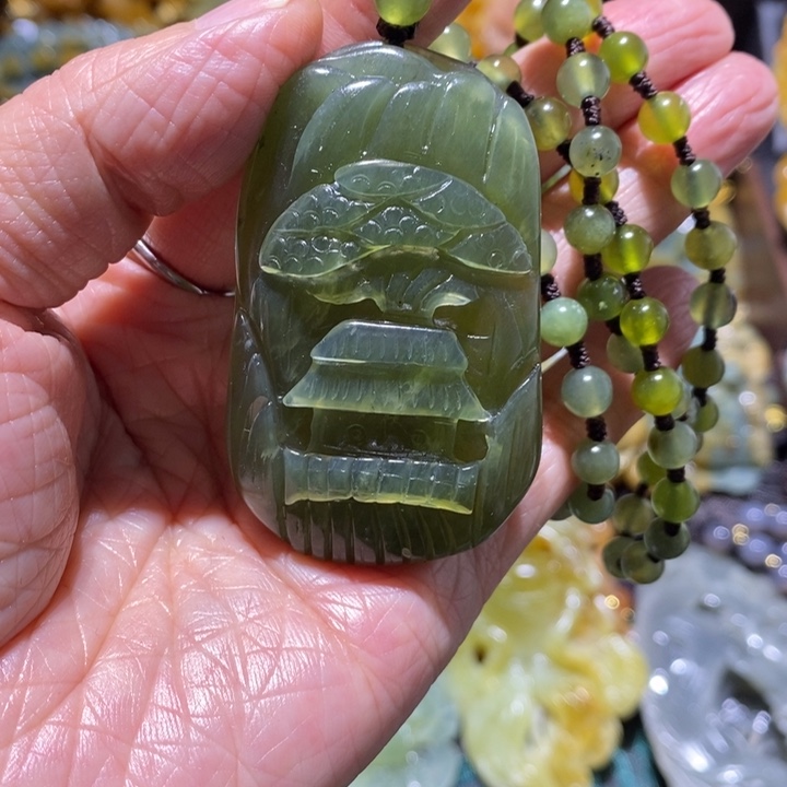 岫玉岫玉吊坠未镶嵌