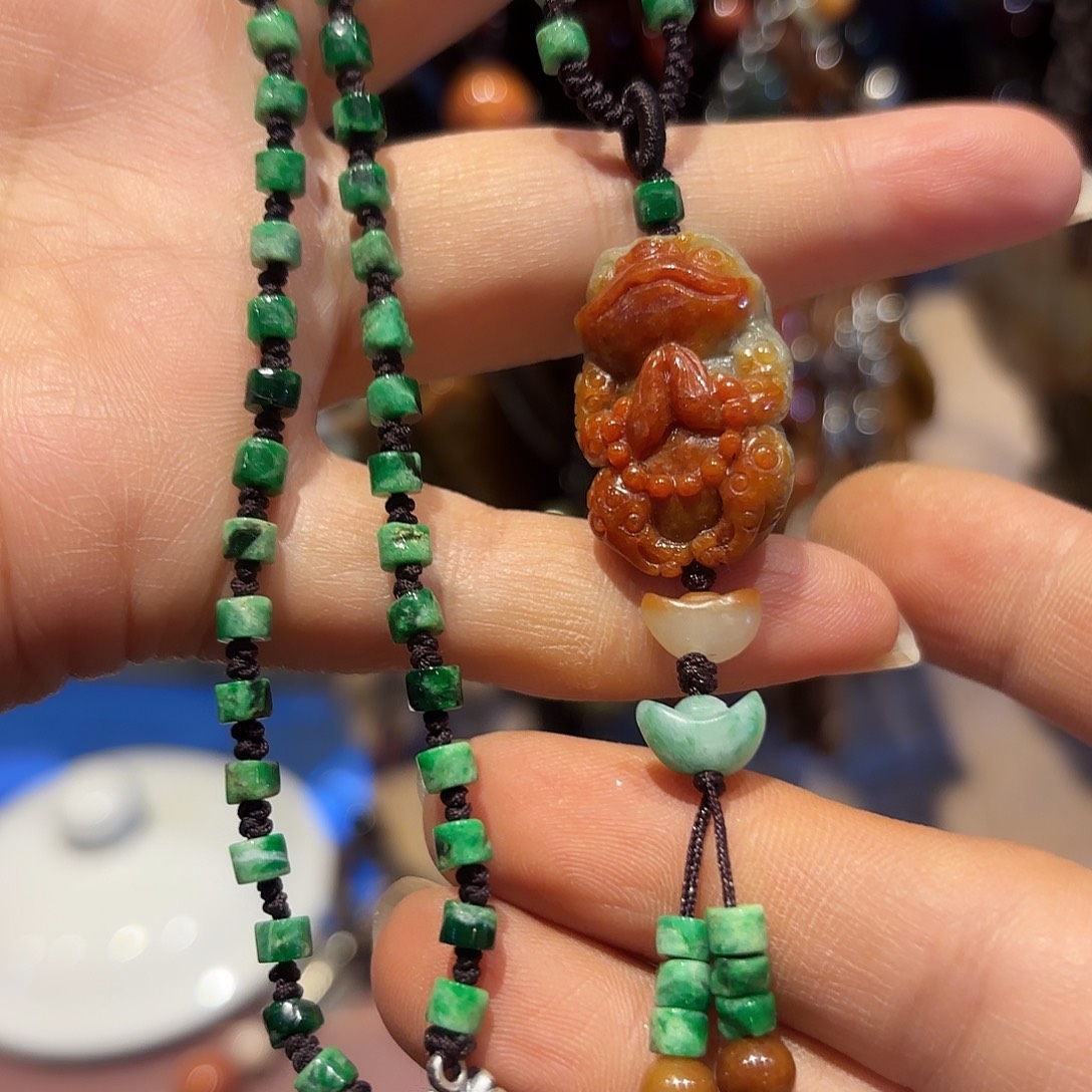 翡翠未镶嵌颈饰原创