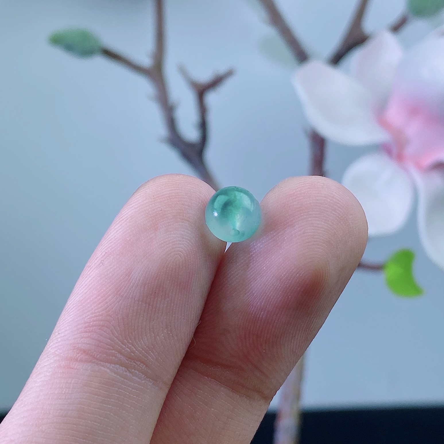 卡8飘花翡翠单珠（链接是单颗的价拍一颗发一颗，多样性发其一）