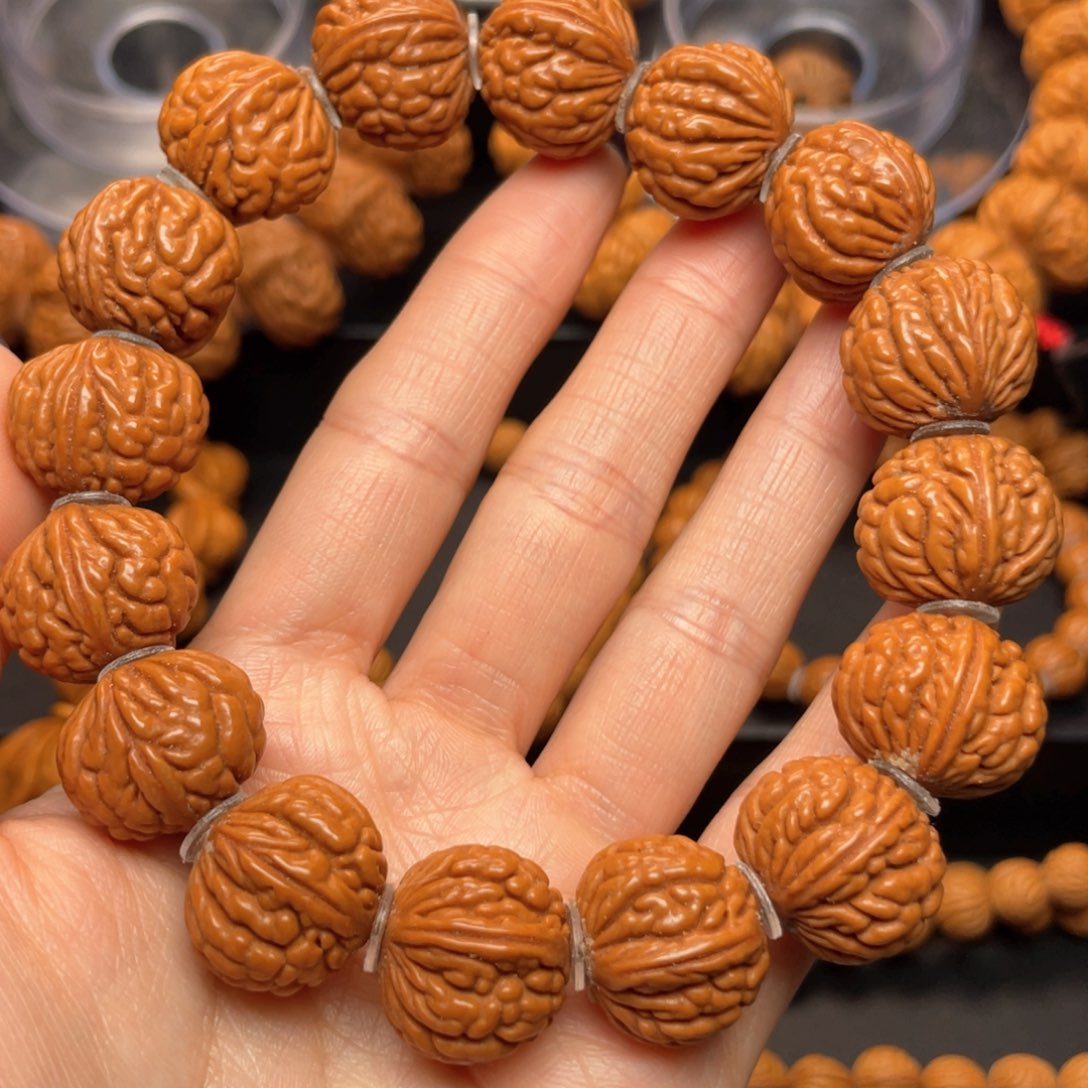 桃核手串龙纹桃核