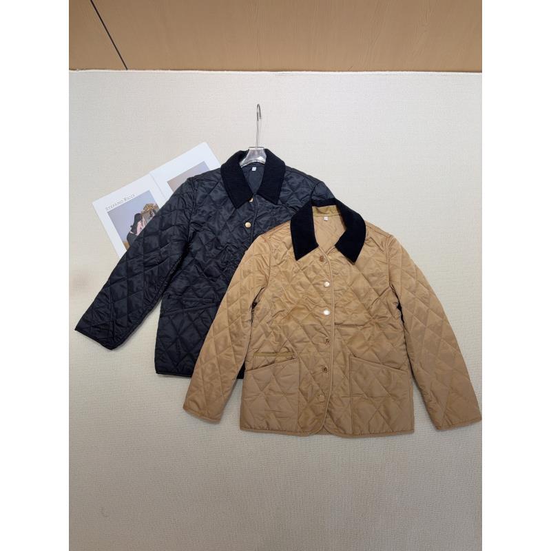 修身型菱格保暖纯色厚款长袖棉服菱形时尚百搭休闲