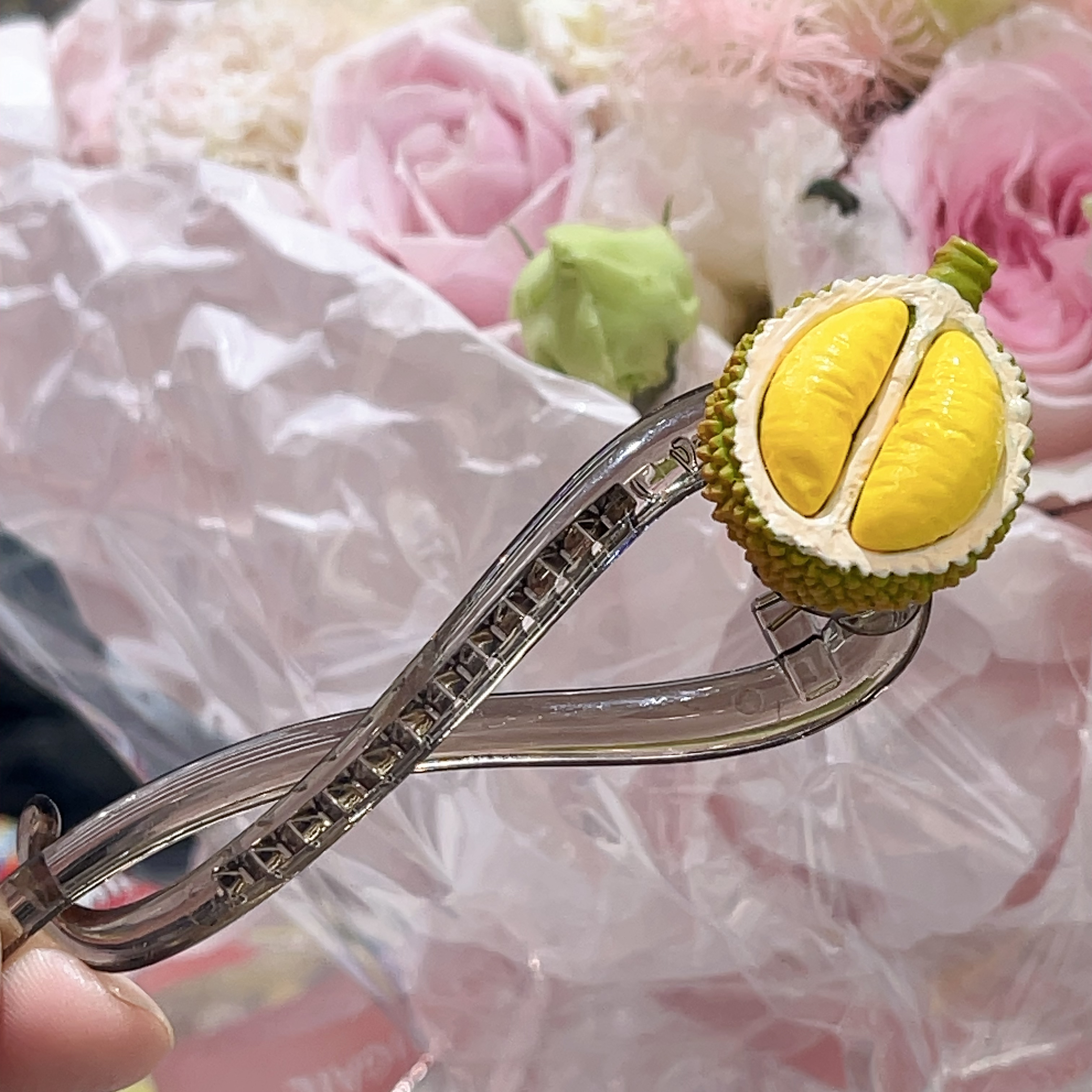 E743榴莲立体扭扭夹