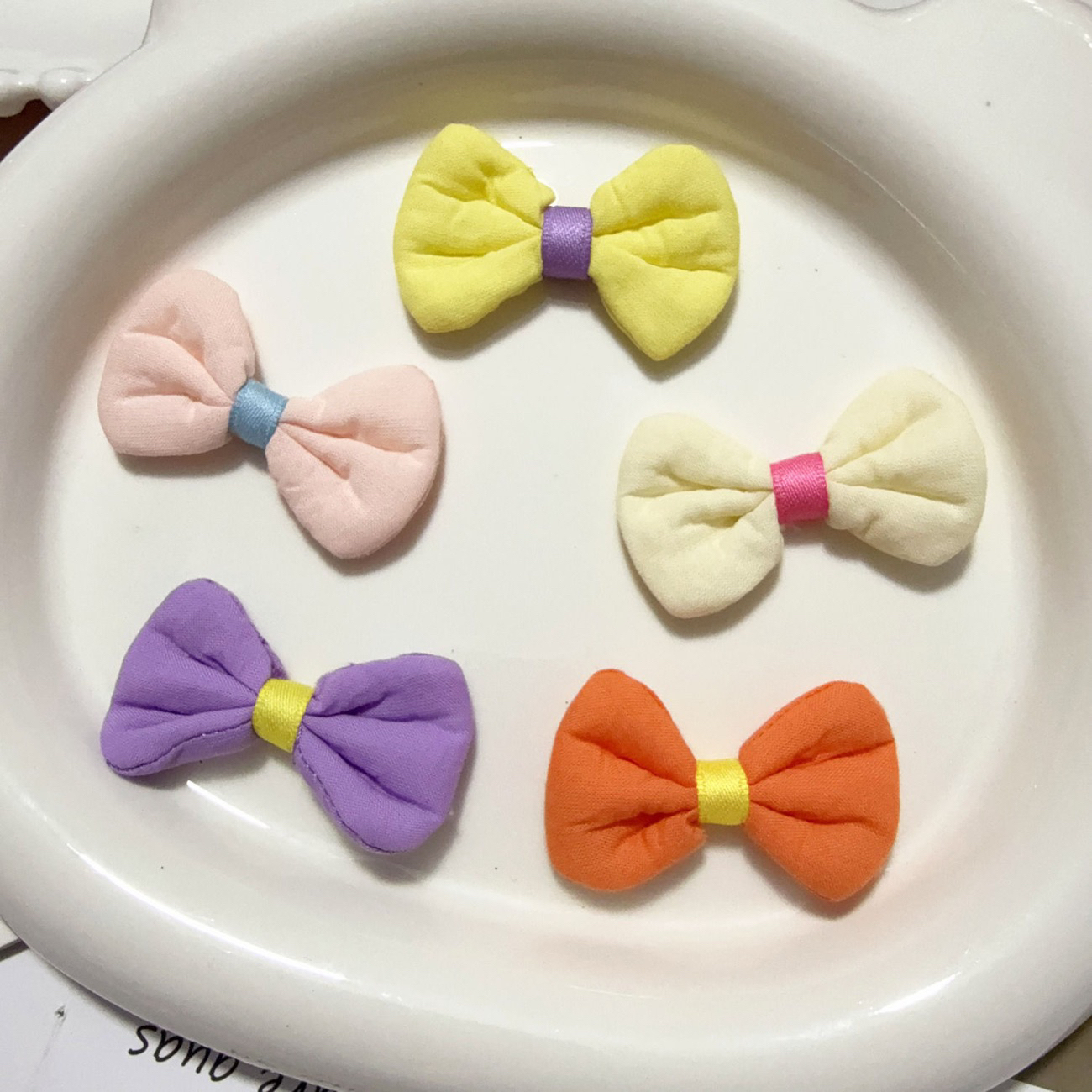 【子菲】甜美糖果色领结蝴蝶结diy手工制作帽子服饰裙摆装饰材料