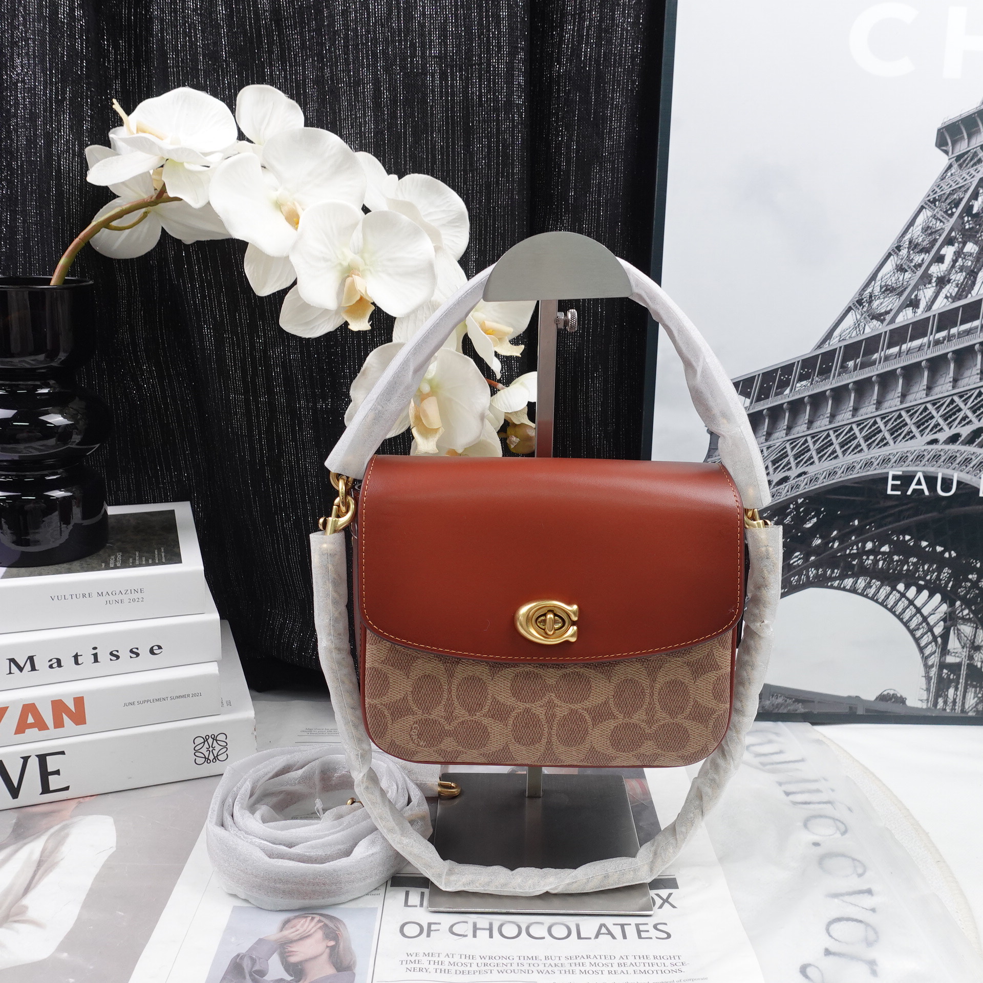 95新 COACH/蔻驰 单肩包/T10344416