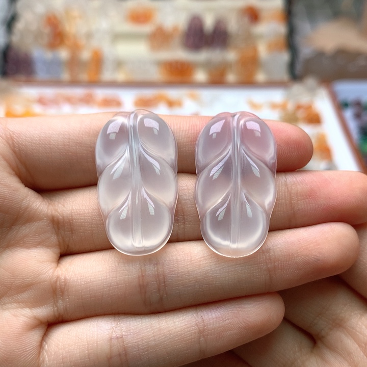 玛瑙/玉髓未镶嵌玛瑙叶子