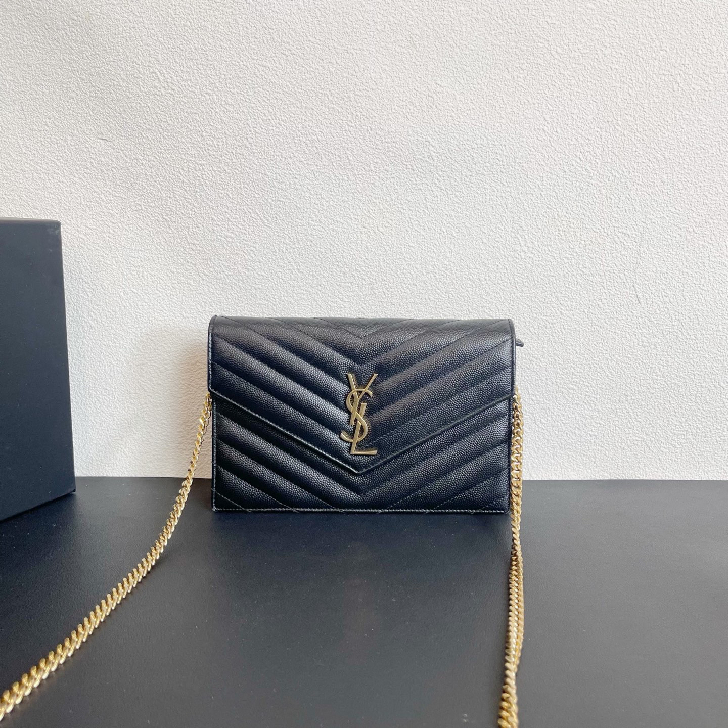 99新 YSL/圣罗兰 98新 苏州包展/信封包/芯片