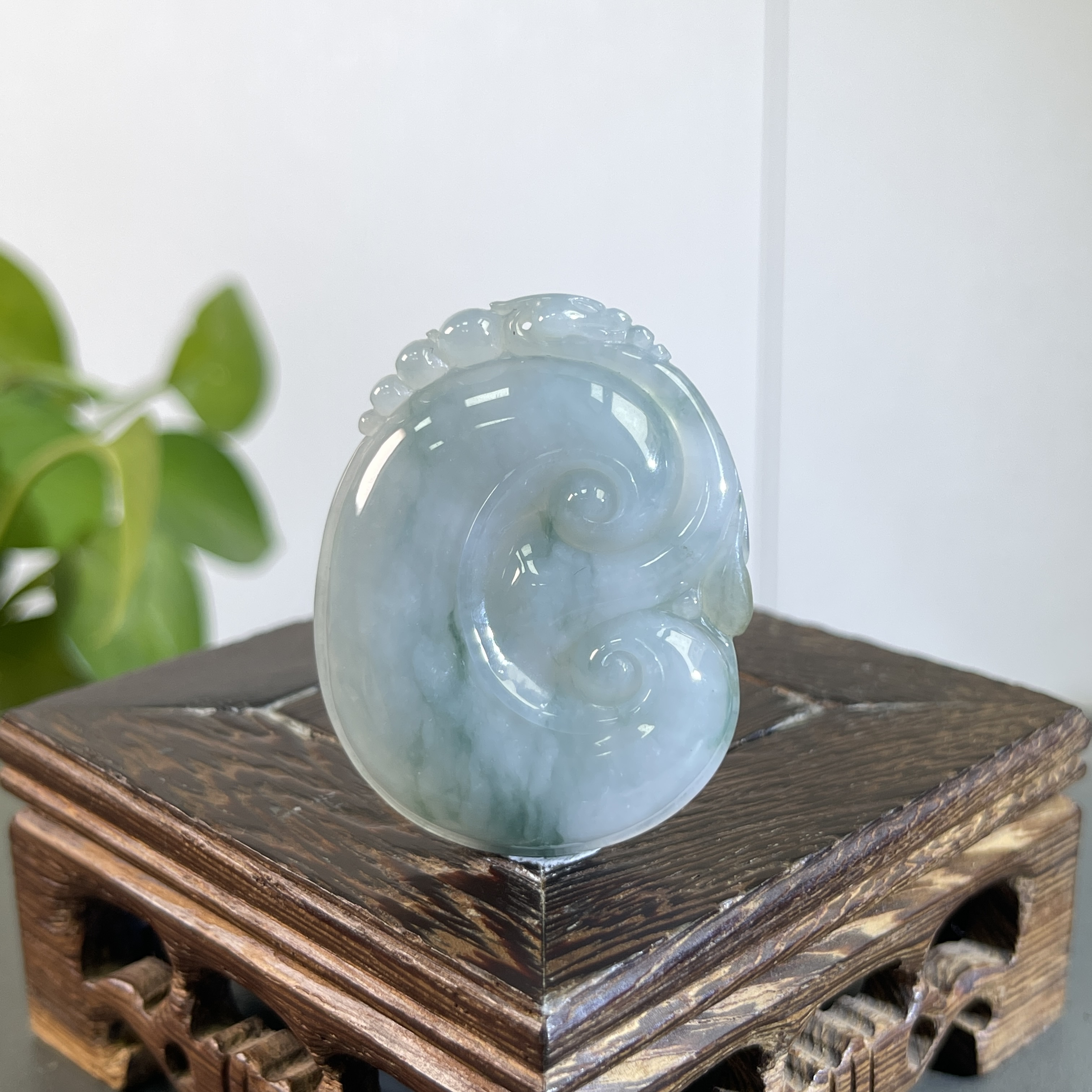 JSB02-81 天然缅甸A货翡翠 如意