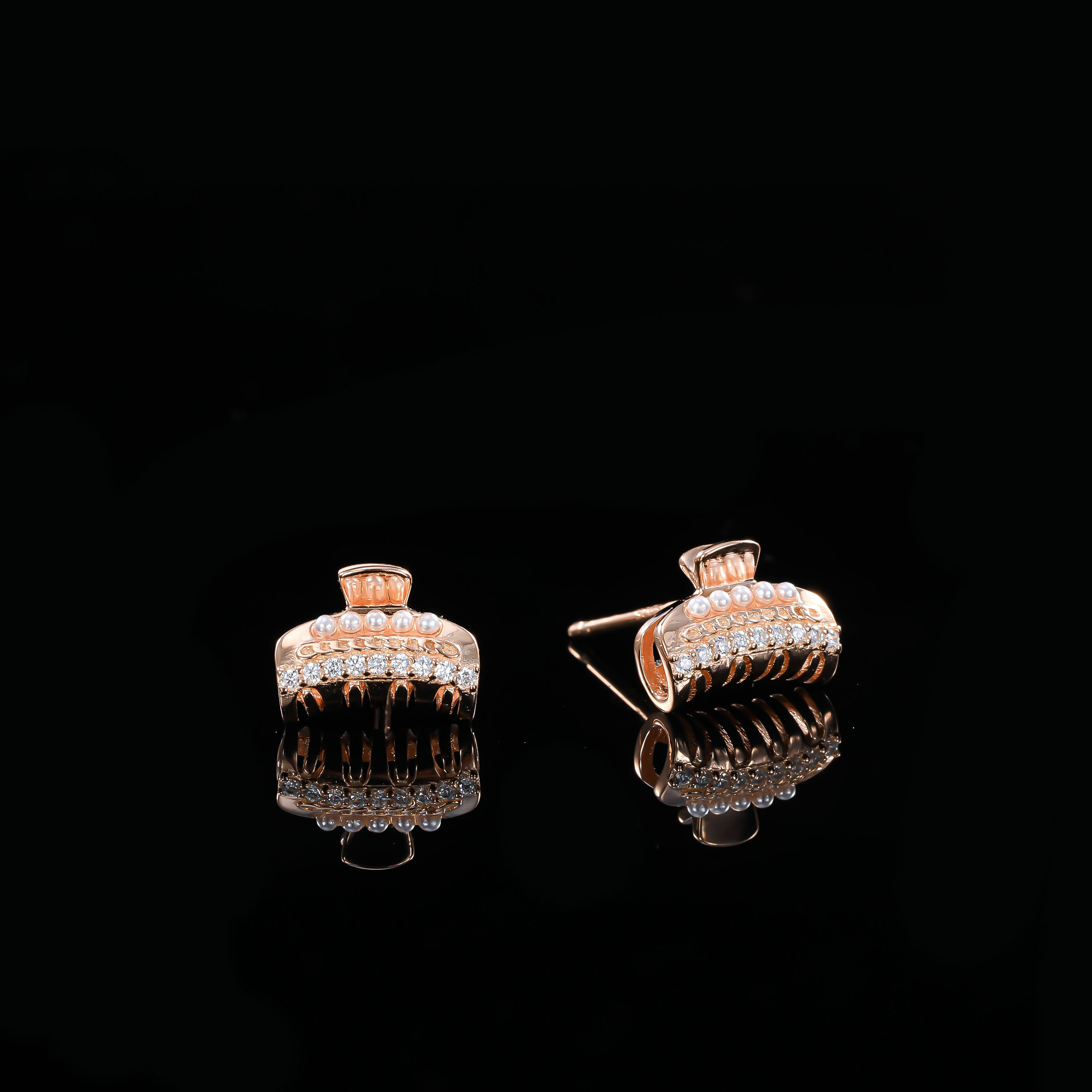 925银合成锆石耳饰  ——木木（SA843）FM-2253B耳饰