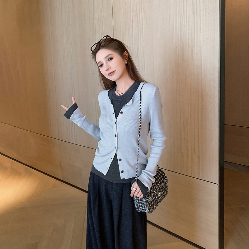 [14号 直播福利] 11/24-29【休闲套装】叠穿美学混纺针织衫