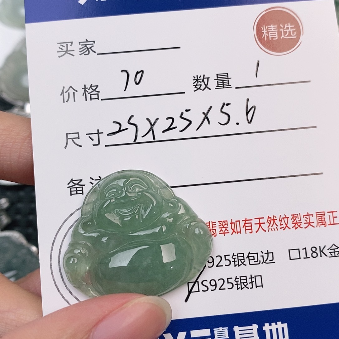 翡翠银S925镶嵌颈饰