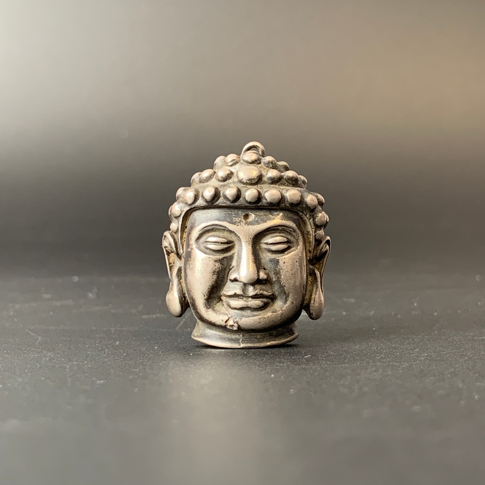 清代·释迦摩尼头像挂件（银）36mm 16gYYB25YYB0904019