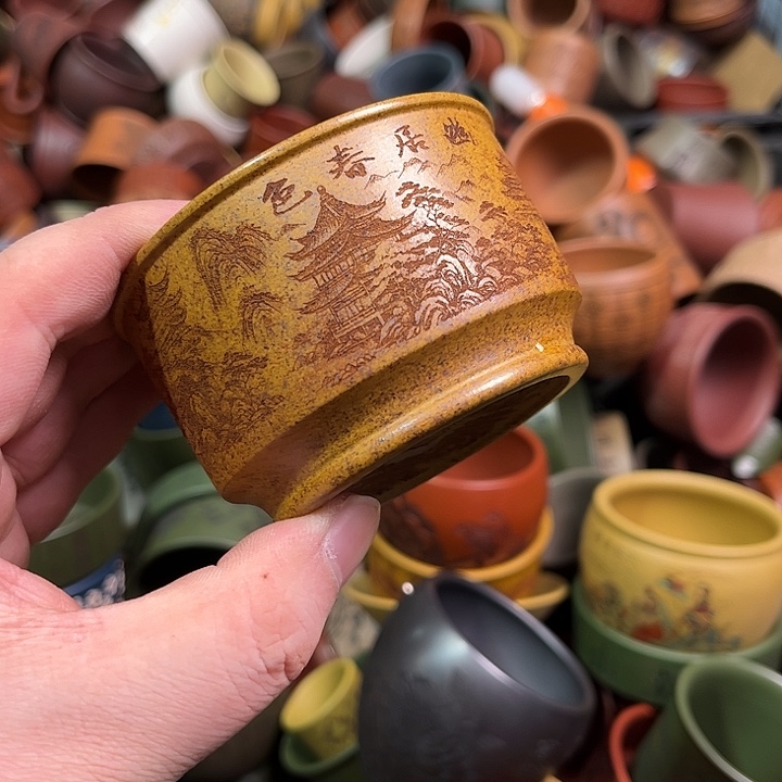 紫砂茶杯全手工紫砂主人杯