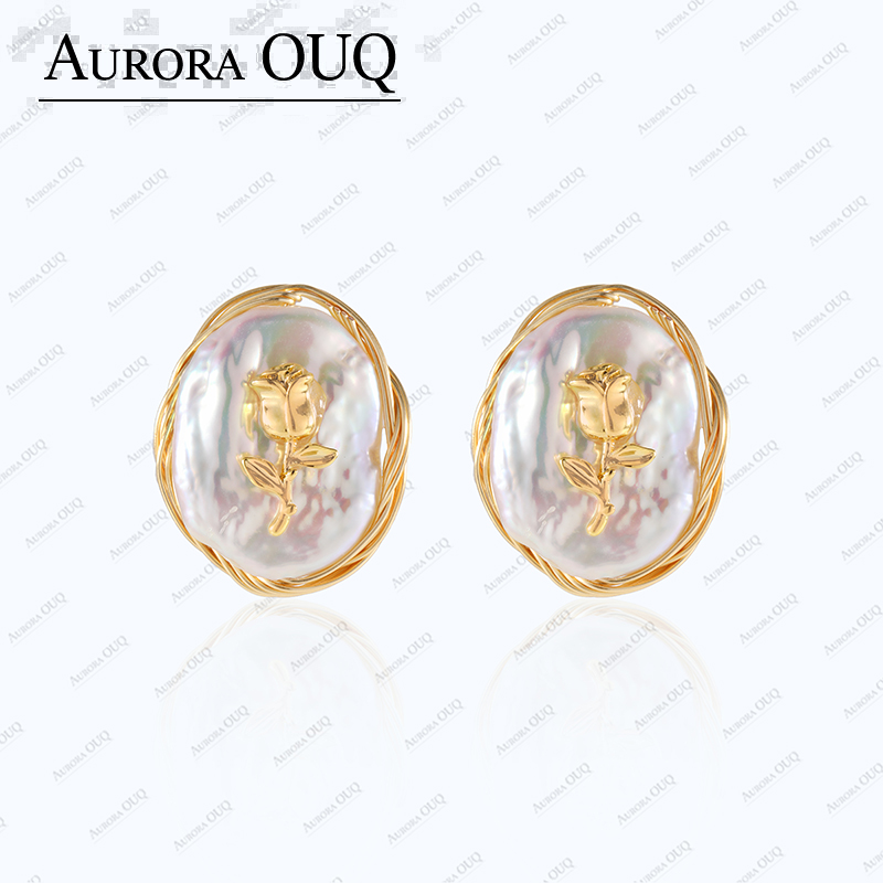 欧阳琴 合金合成锆石耳饰 【琴愿为你】时尚耳坠高端女耳环YE190528