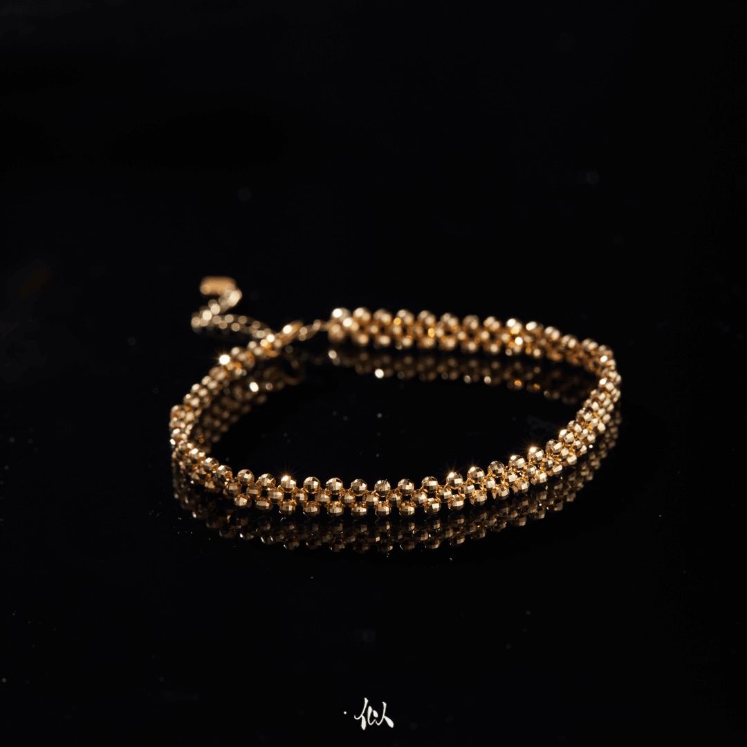 【织网】·似梓珠宝·18K镭射珠编织手链  SZCC430069