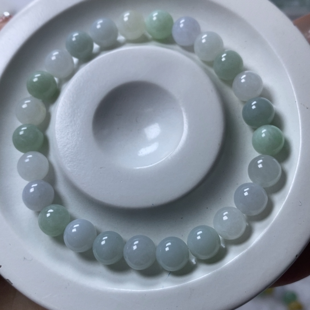 未镶嵌手链翡翠马卡龙卡7