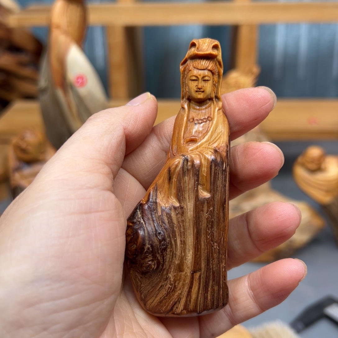 柏木崖柏木摆件手把件，43