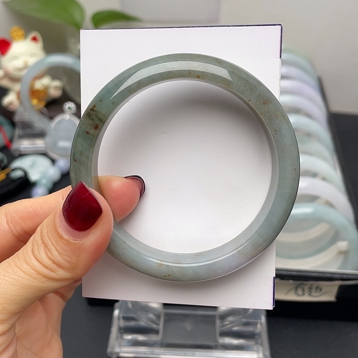 翡翠手镯未镶嵌55.2正圈