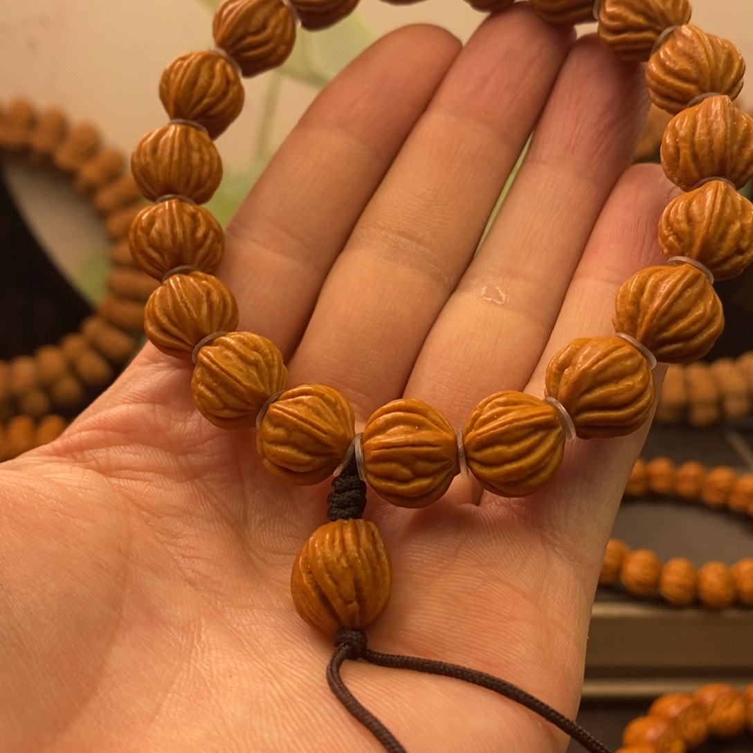 桃核手串14佛手手串