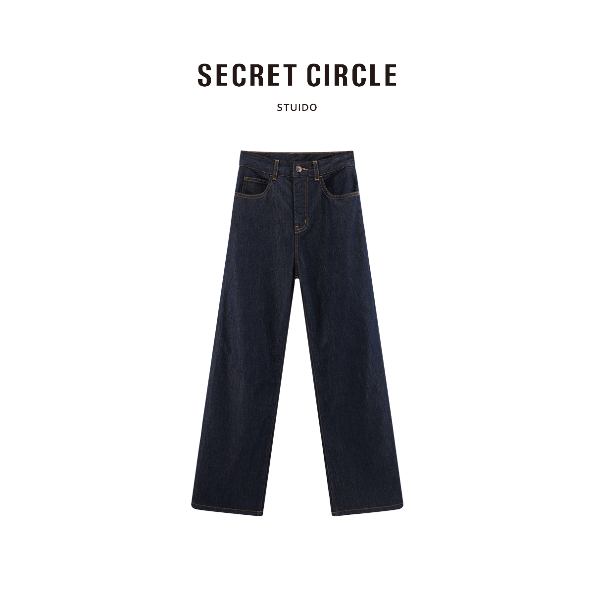 SECRET CIRCLE·秘社 100棉复古牛仔裤直筒裤10117