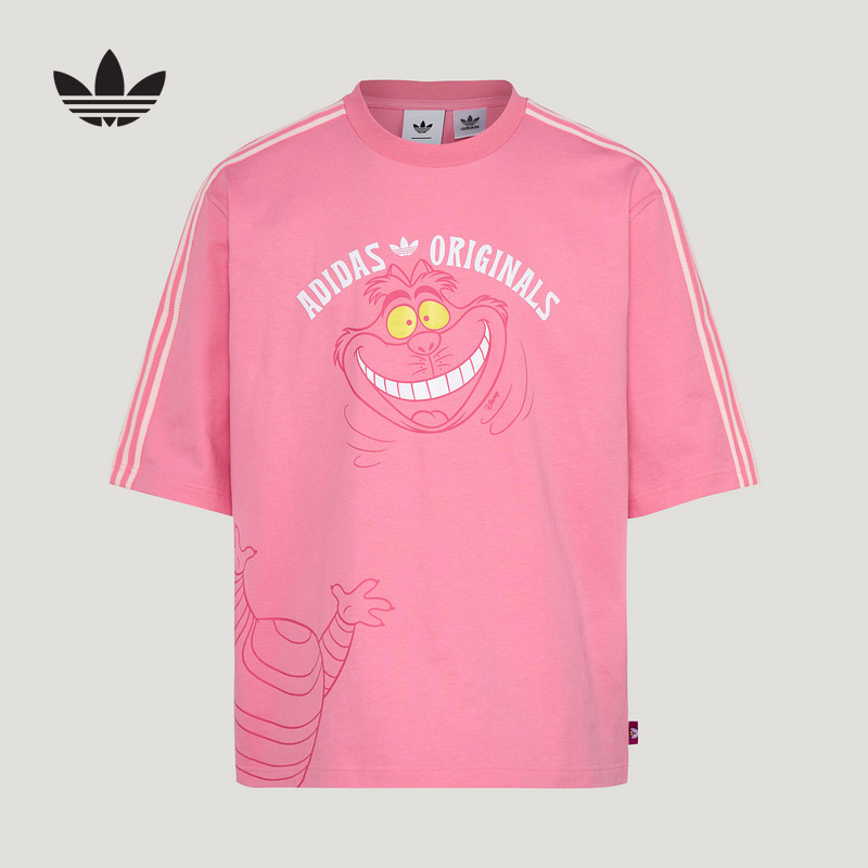 adidas/阿迪达斯迪士尼联名款运动短袖T恤夏季男女情侣上衣KY6270