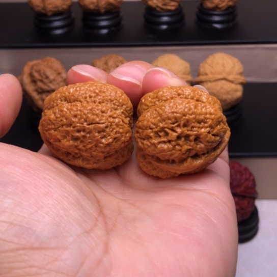 文玩核桃把件古树蚂蚁开背金蟾王10