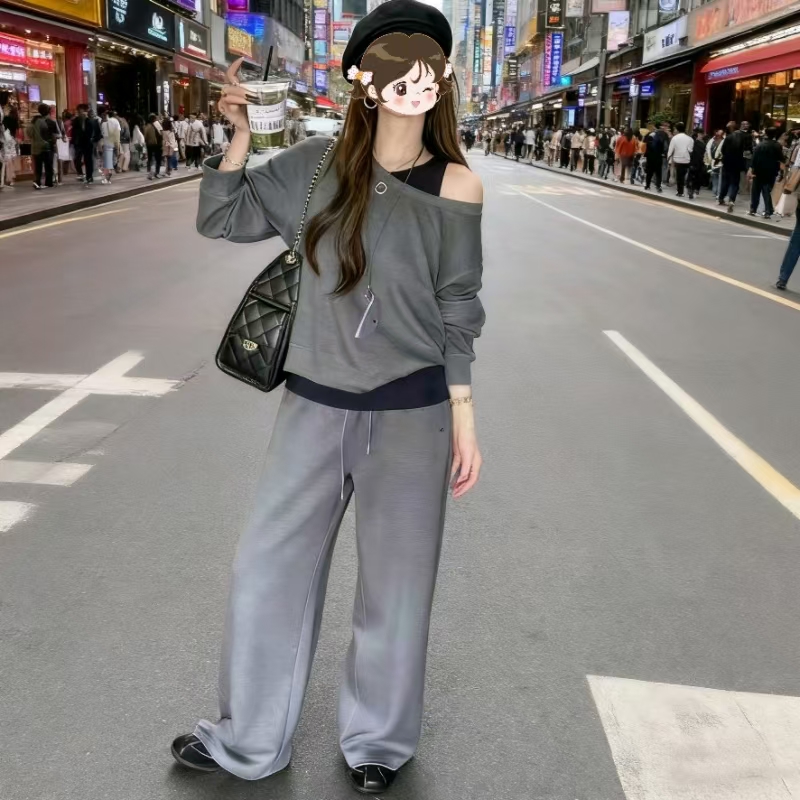 Q拾光家女装卫衣三件套5027