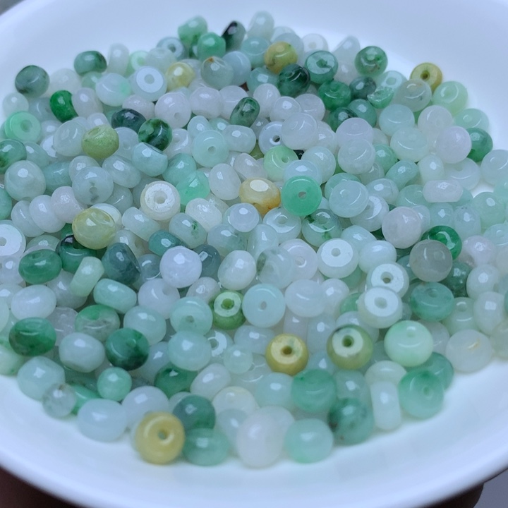 【闪购商品】翡翠手链未镶嵌卡3乘6冰算盘100个