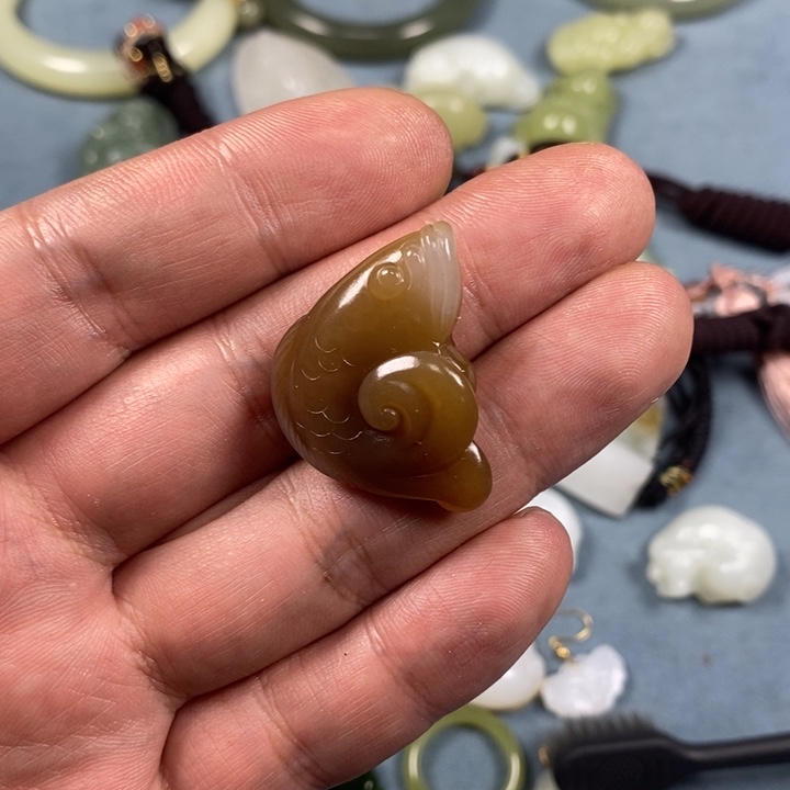 和田玉吊坠(不含链)未镶嵌