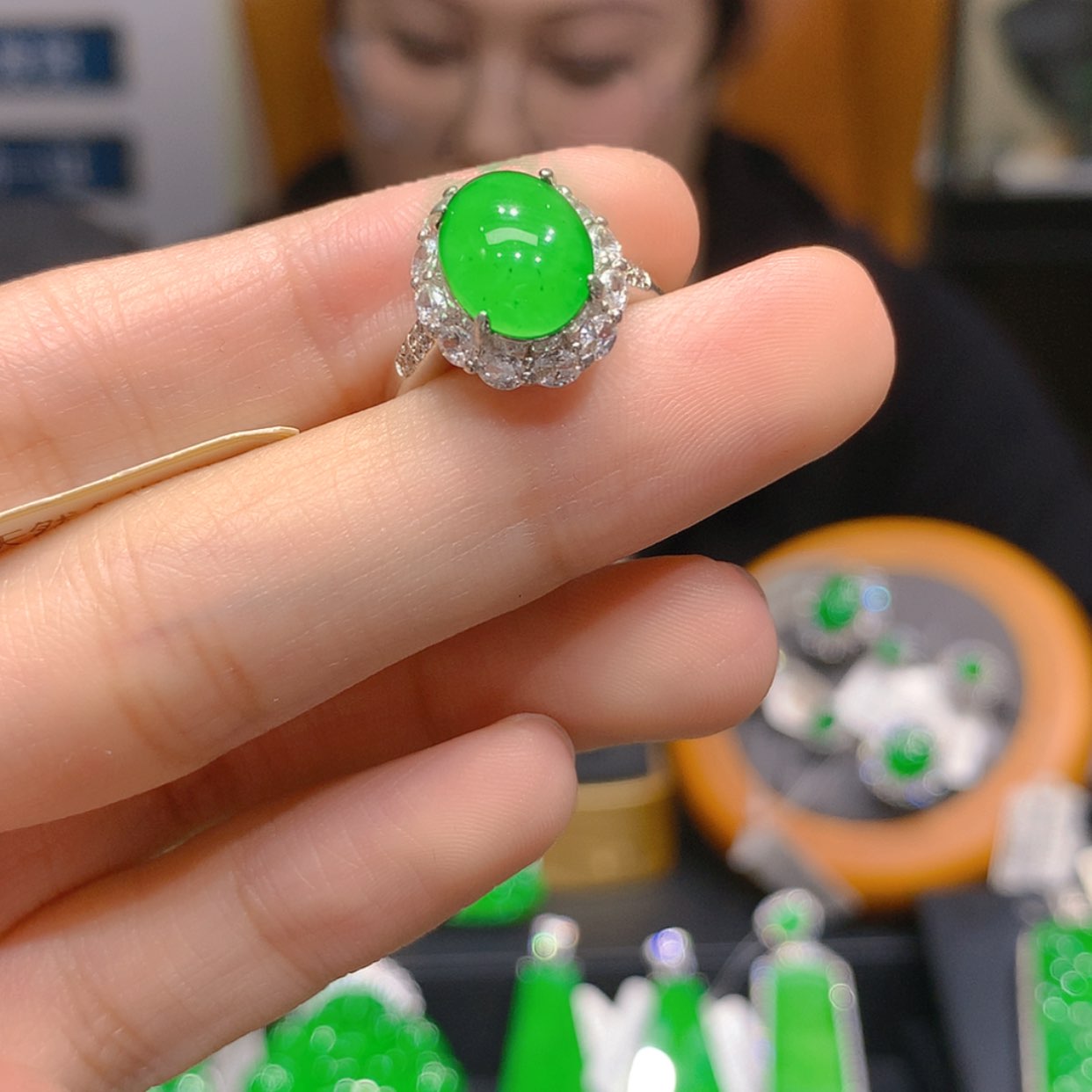 【闪购商品】未镶嵌戒指翡翠3柒姐