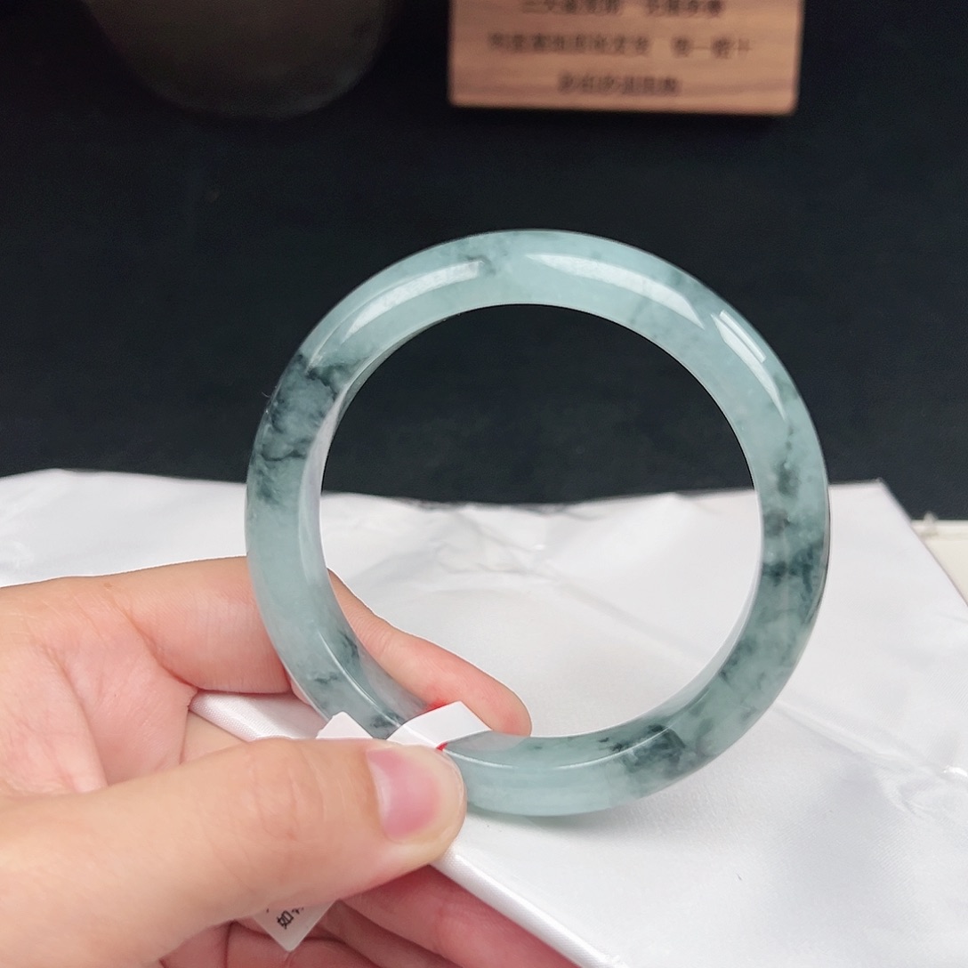 翡翠未镶嵌手镯b0331-7