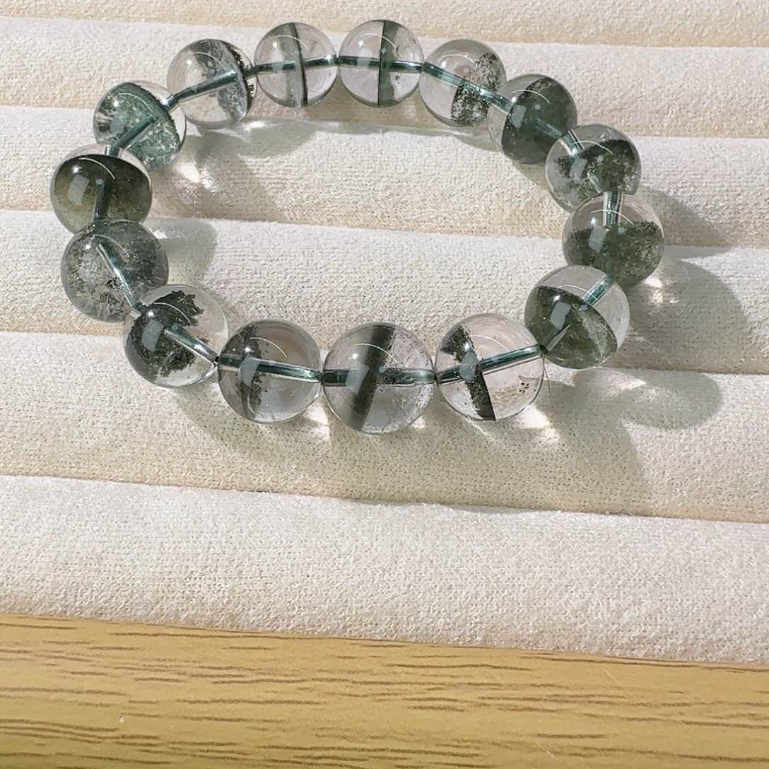 水晶手串未镶嵌绿幽灵卡12.5m