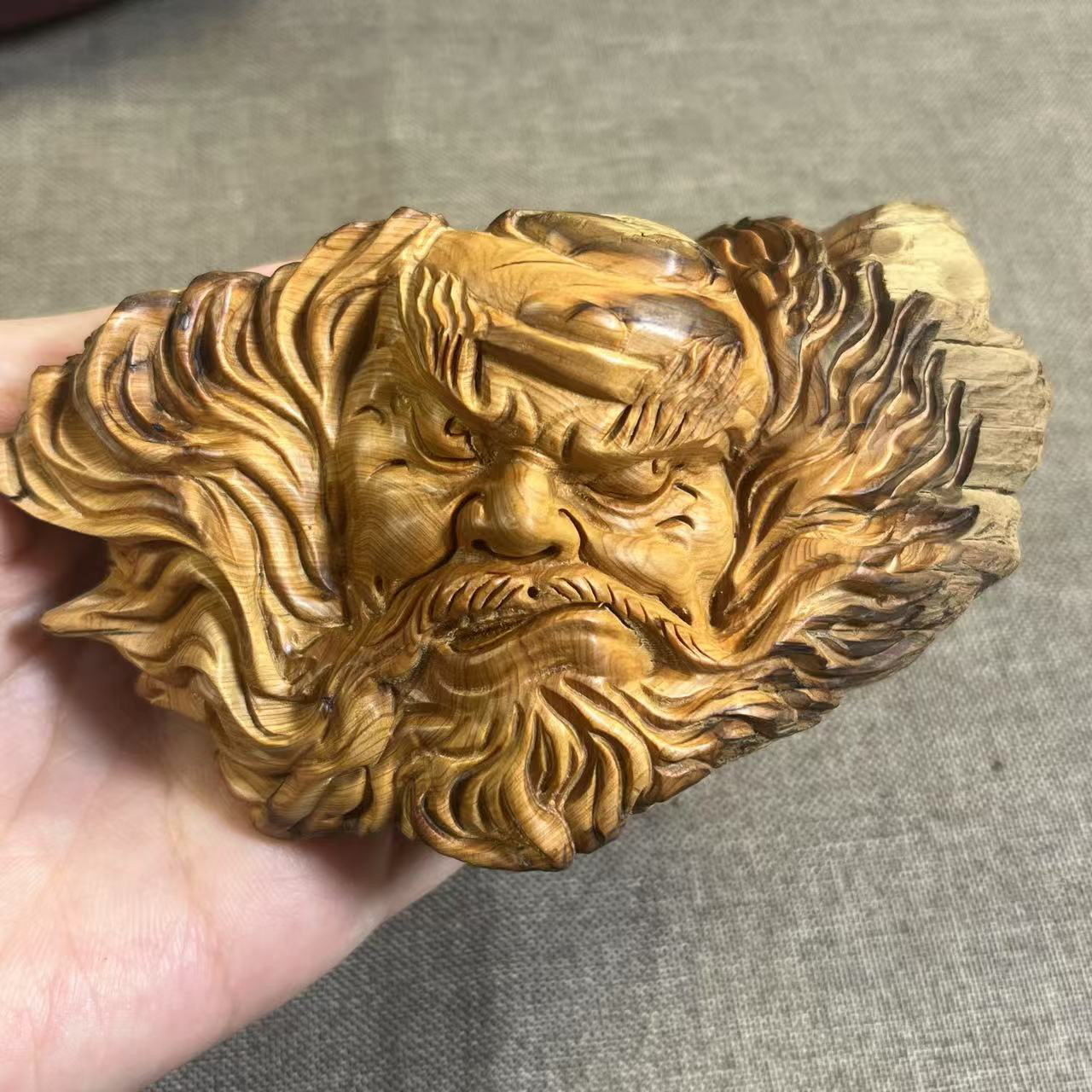 太行崖柏小摆件/茬头老料/钟馗