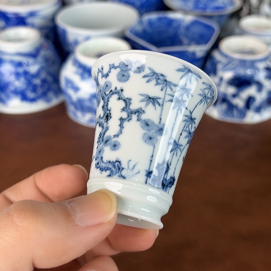 才***益瓷片景德镇全手工手绘陶瓷