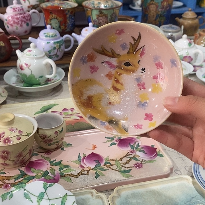 16 纯手工手绘制作茶杯