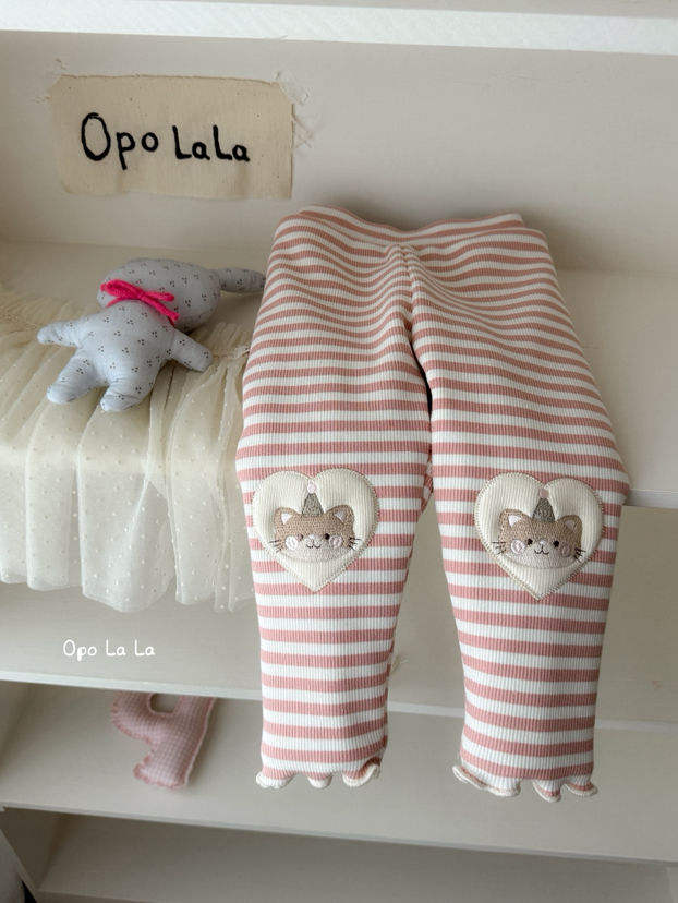 2025冬季新款女童小猫刺绣蚕丝打底裤77198