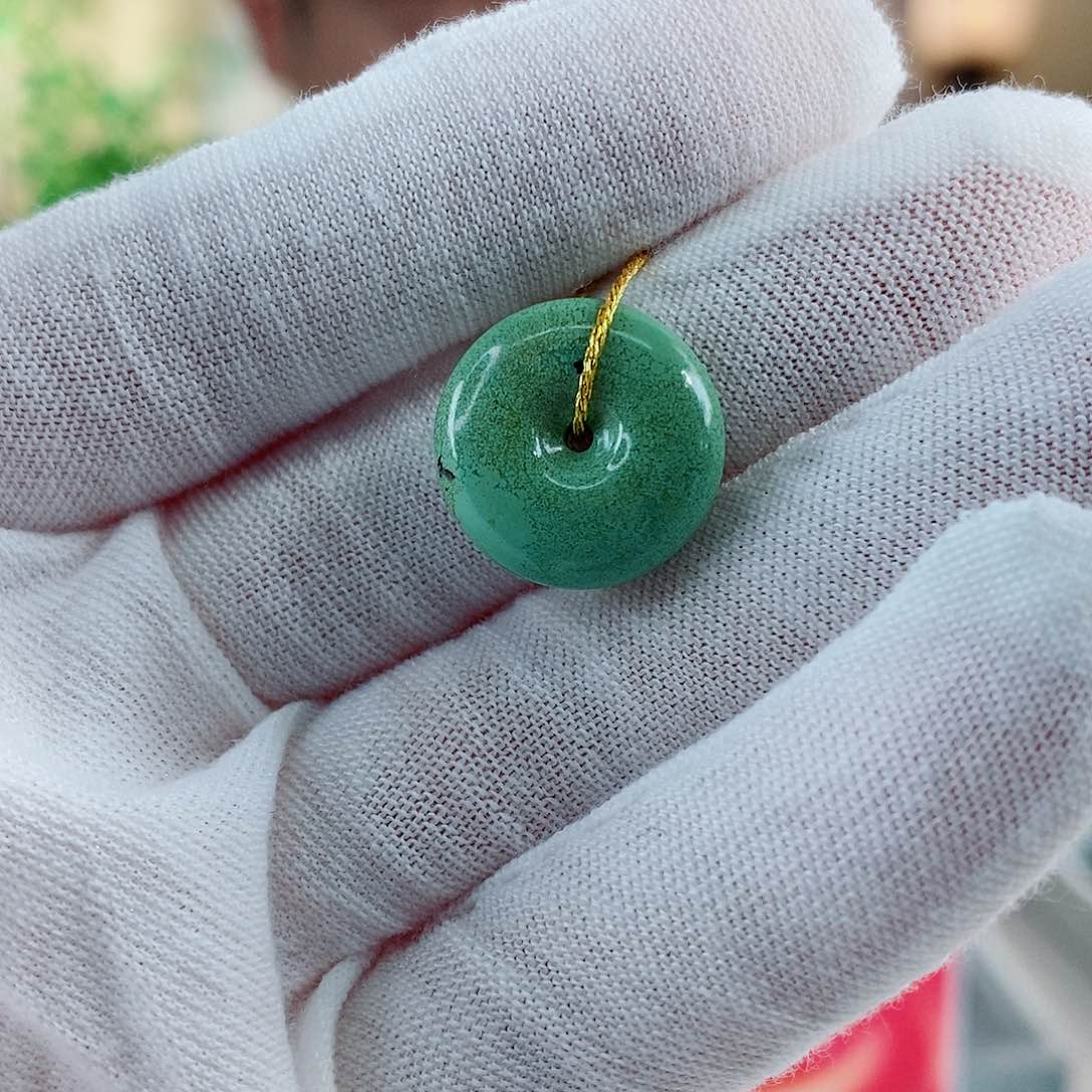 18K金镶嵌绿松石珠宝奇石