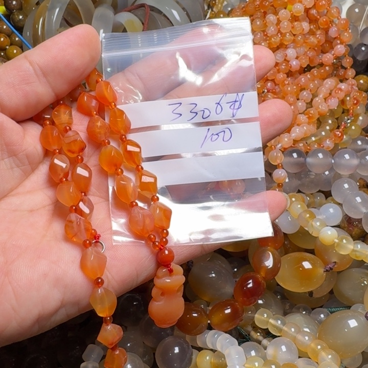 玛瑙/玉髓颈饰合金用****33306