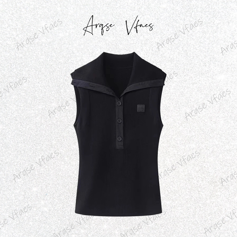 2025年夏新款艾家时尚气质百搭宽松显瘦连帽背心T恤女50438109