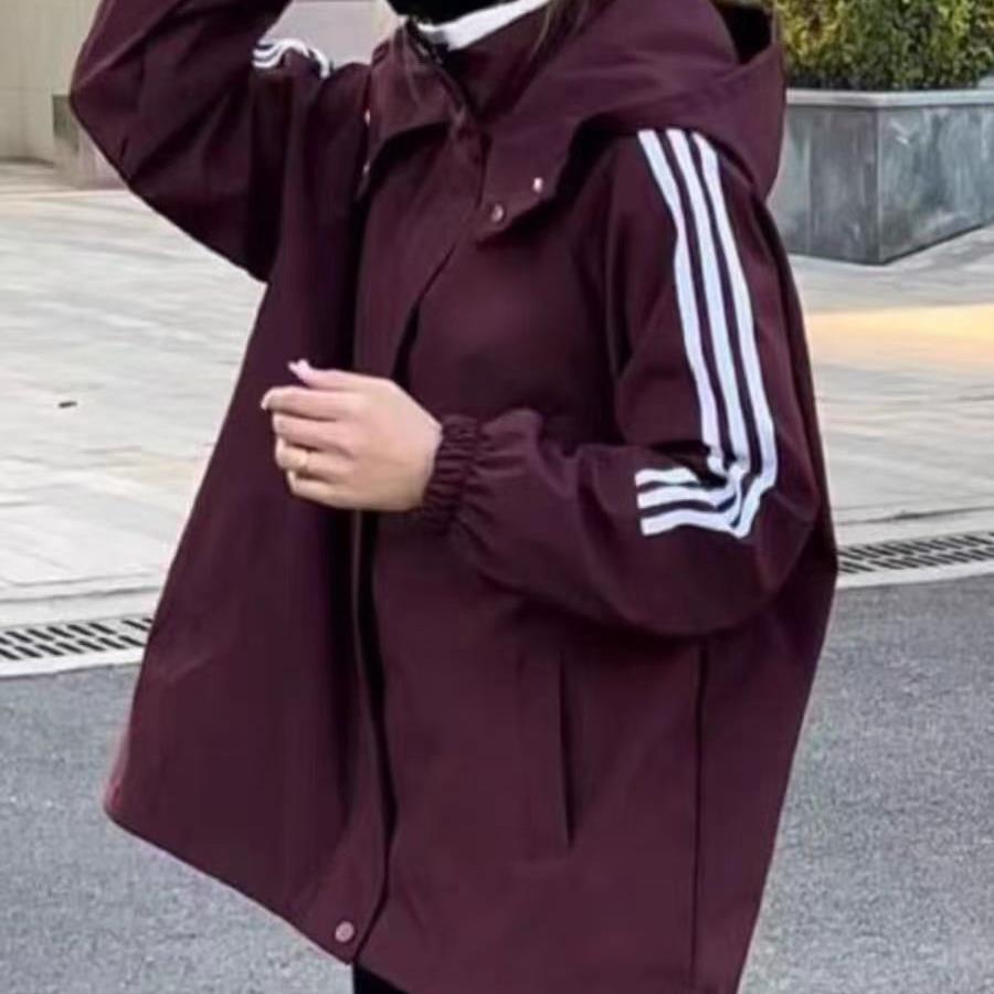 802连帽休闲冲锋衣外套爆款百搭高级感运动防风夹克