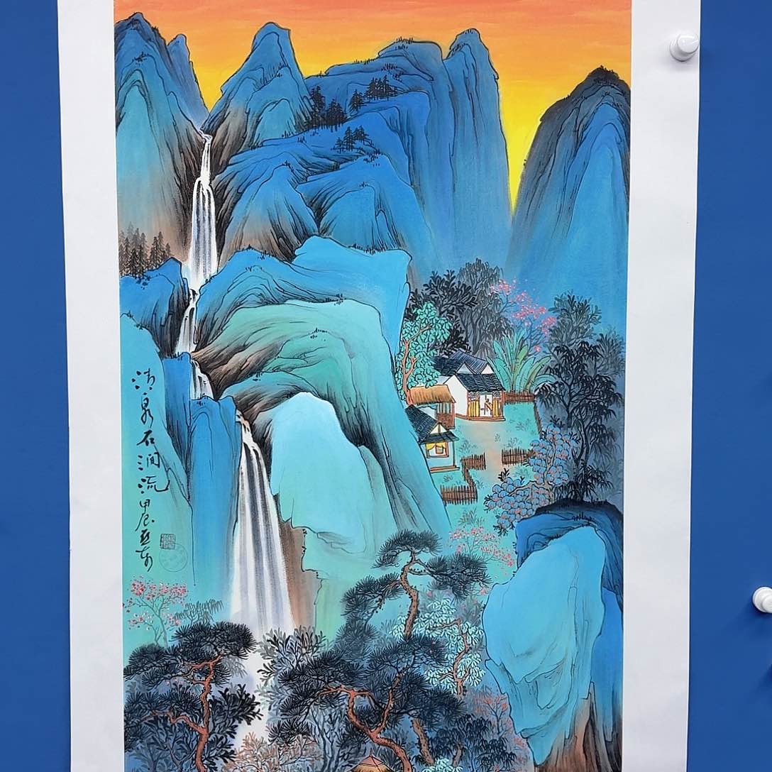 国画多次参加国内外书画