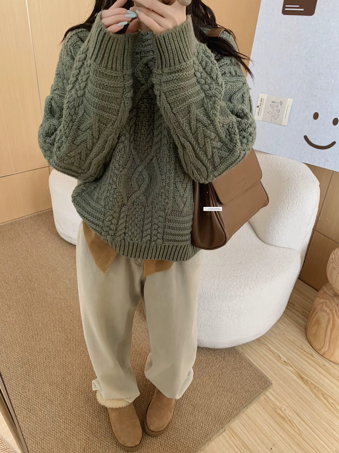 花卷【K701-K800】ins韩版早秋新款简约百搭气质慵懒针织衫毛衫