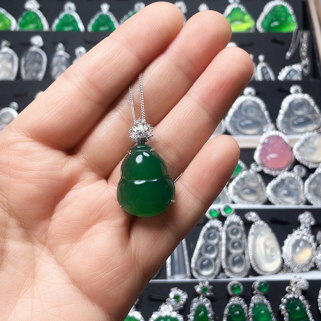 玛瑙/玉髓颈饰银S925镶嵌