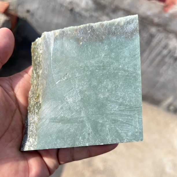 天然和田玉且末蓝镯胚