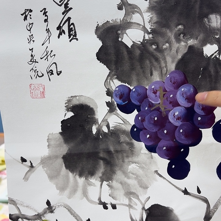 国画手绘国画作品