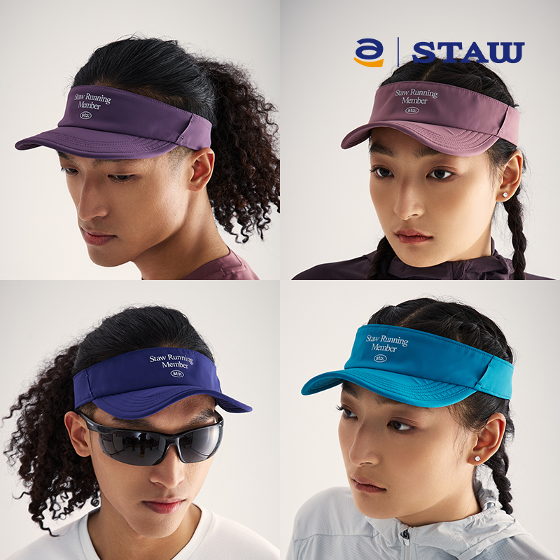 STAW世拓【达人】软檐跑步空顶户外运动马拉松训练越野轻量骑行帽子