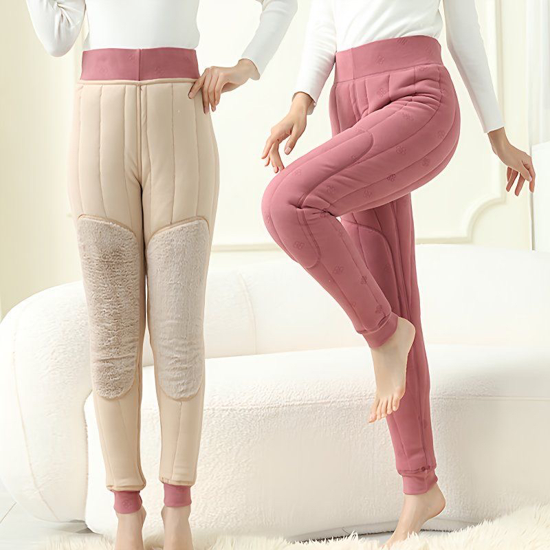 女士高腰护膝防寒棉裤
