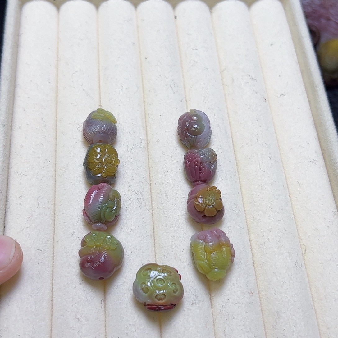 柚***夜玛瑙/玉髓未镶嵌定制