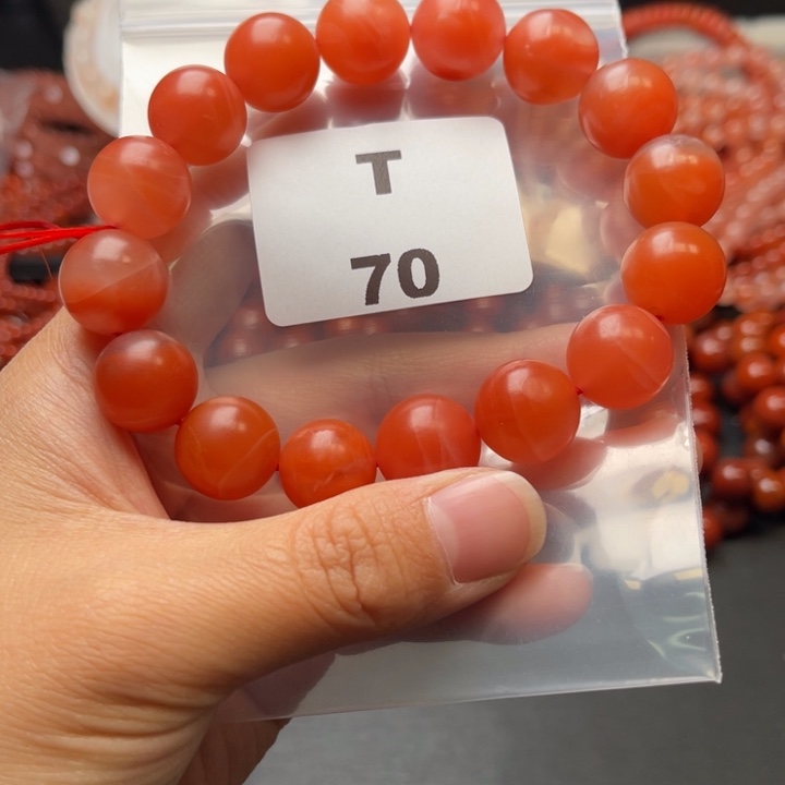 南红玛瑙未镶嵌多样性发货默认微瑕称重14mm