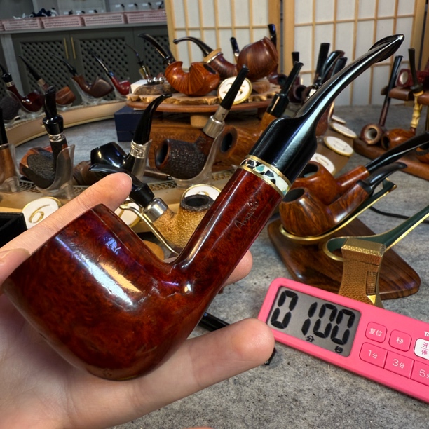 老烟斗意大利安吉洛石楠木烟斗